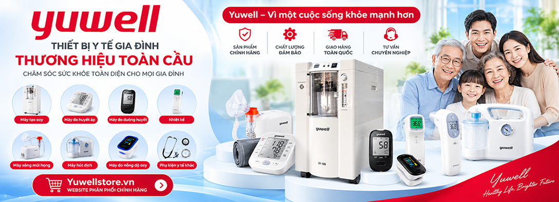 Nhà cung cấp máy tạo oxy và thiết bị y tế Yuwell chính hãng